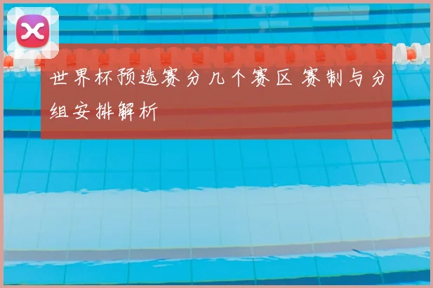 世界杯预选赛分几个赛区 赛制与分组安排解析